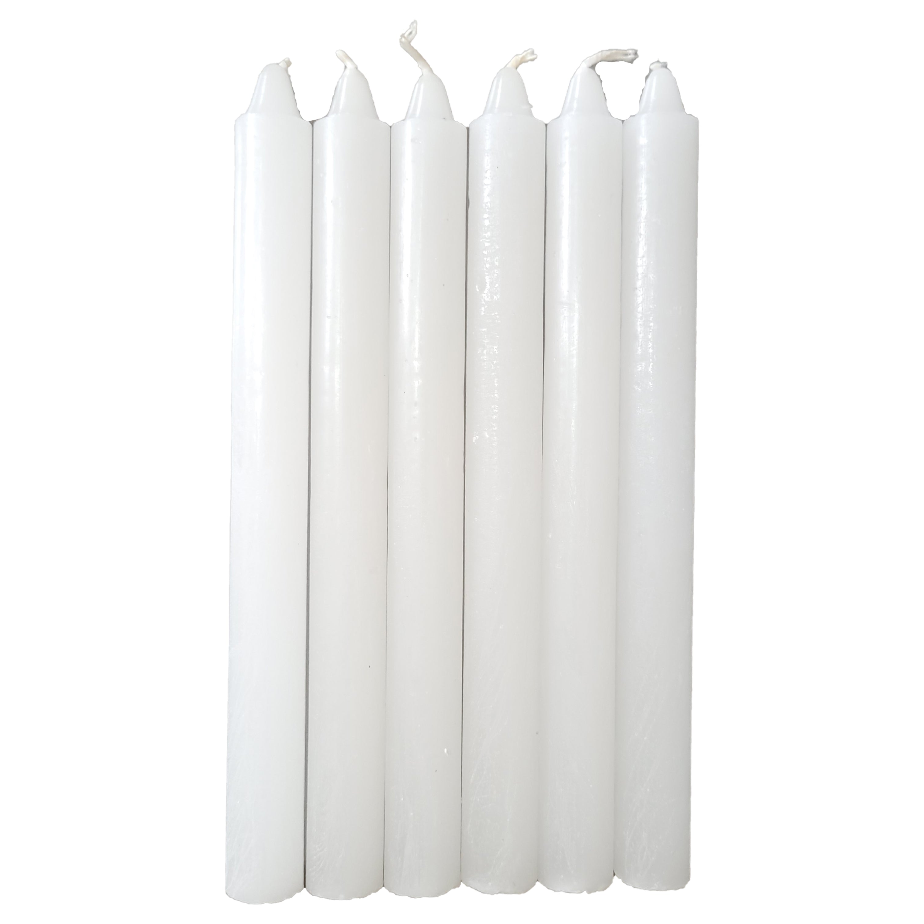 Kit Com 50 Velas Palito Branca Tradicional - 18cm