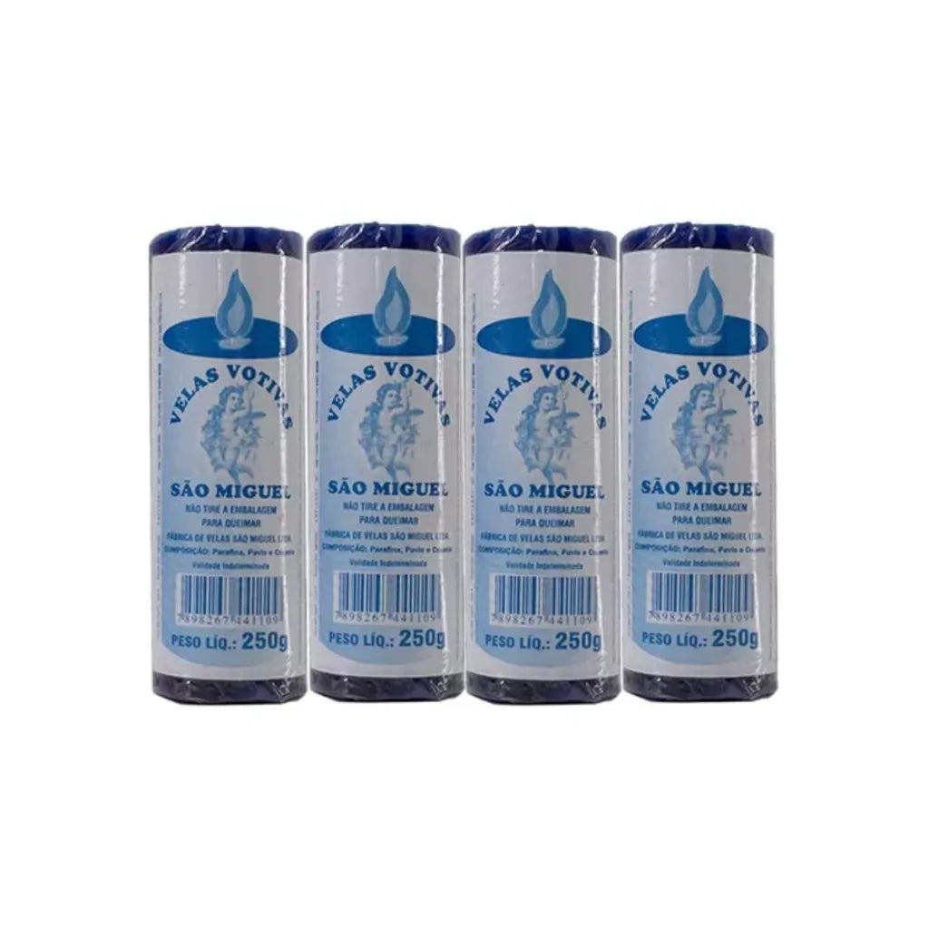 Velas 7 Dias 250gr Várias Cores - Kit Com 4 Unidades