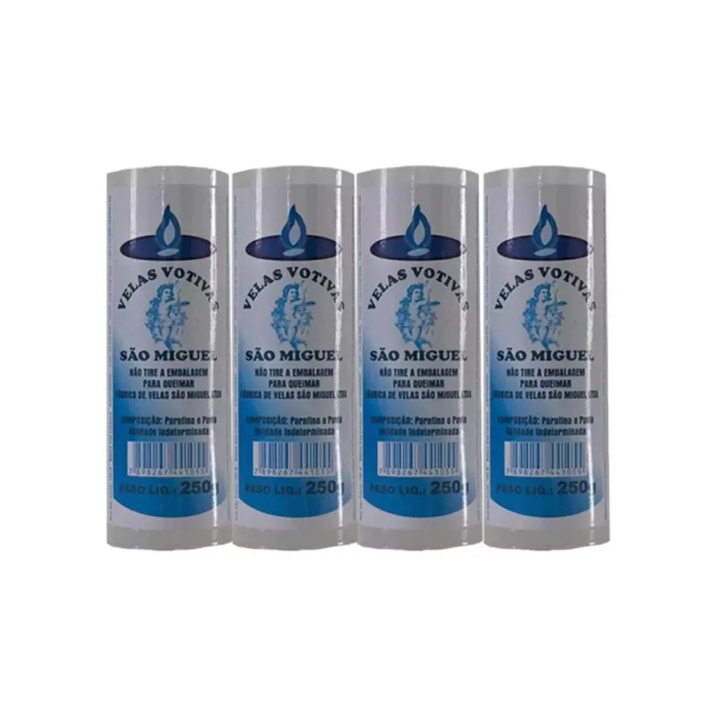 Velas 7 Dias 250gr Várias Cores - Kit Com 4 Unidades