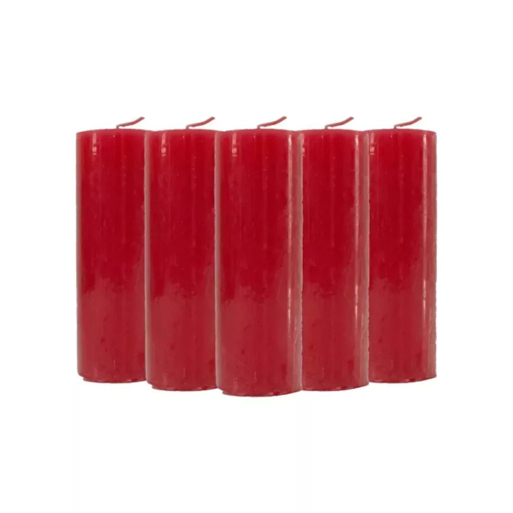 Vela 7 Dias Vermelha 250g - Kit Com 4 Unidades