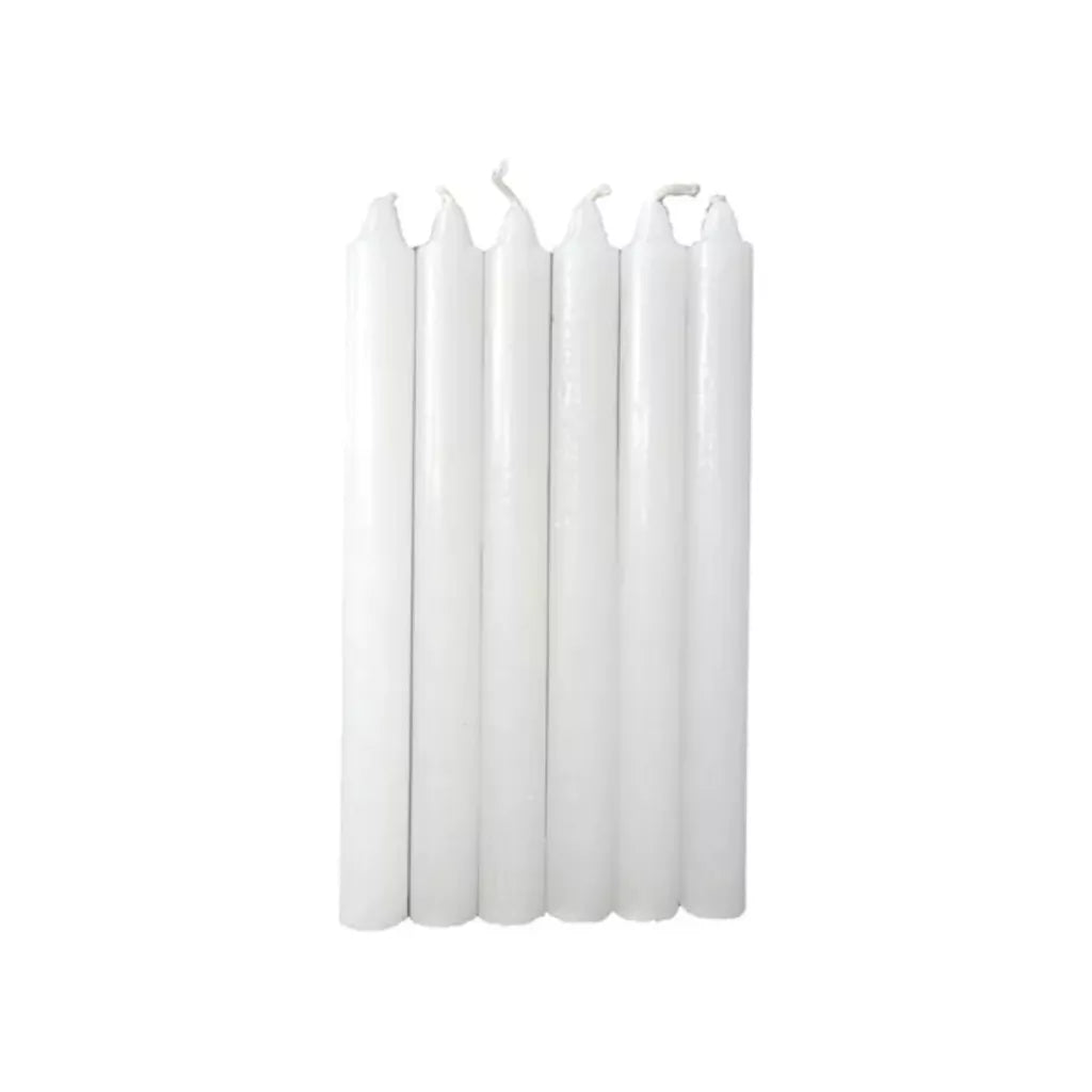 Kit Com 50 Velas Palito Parafina Pura Várias Cores - 18cm
