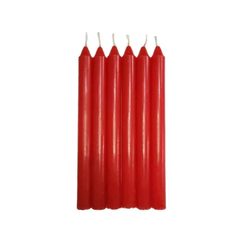 Kit Com 50 Velas Palito Parafina Pura Várias Cores - 18cm