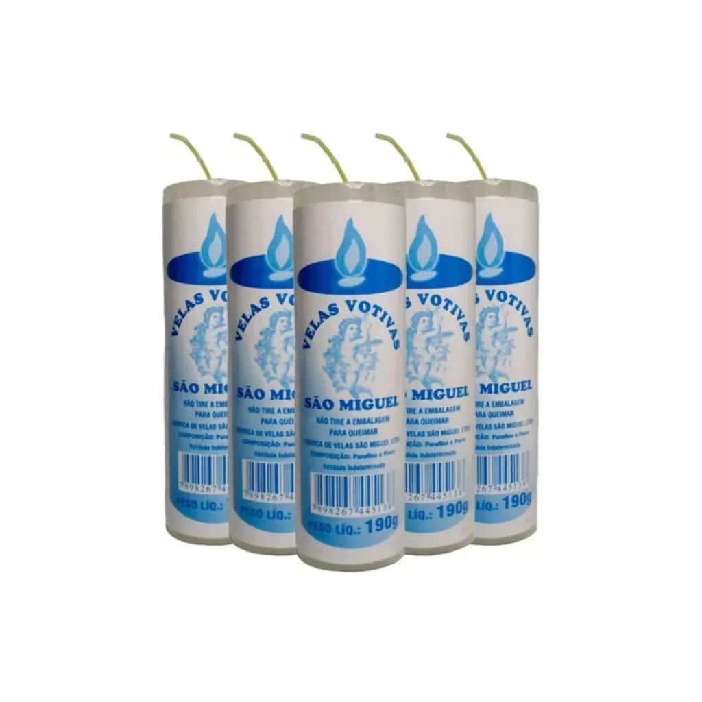Vela Votiva 190g Branca - 12 Unidades