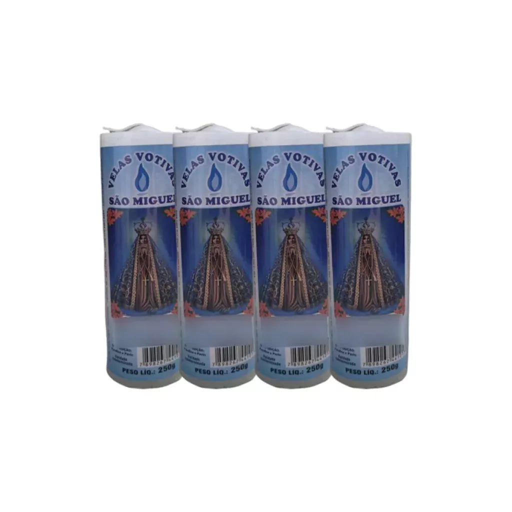 Vela De 7 Dias Imagem Nossa Senhora Aparecida - Kit 4 Unidades