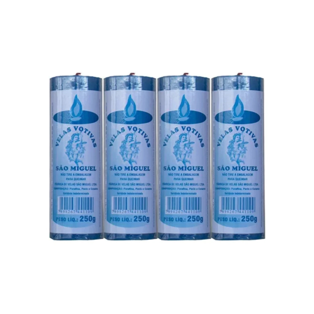 Velas 7 Dias 250gr Várias Cores - Kit Com 4 Unidades