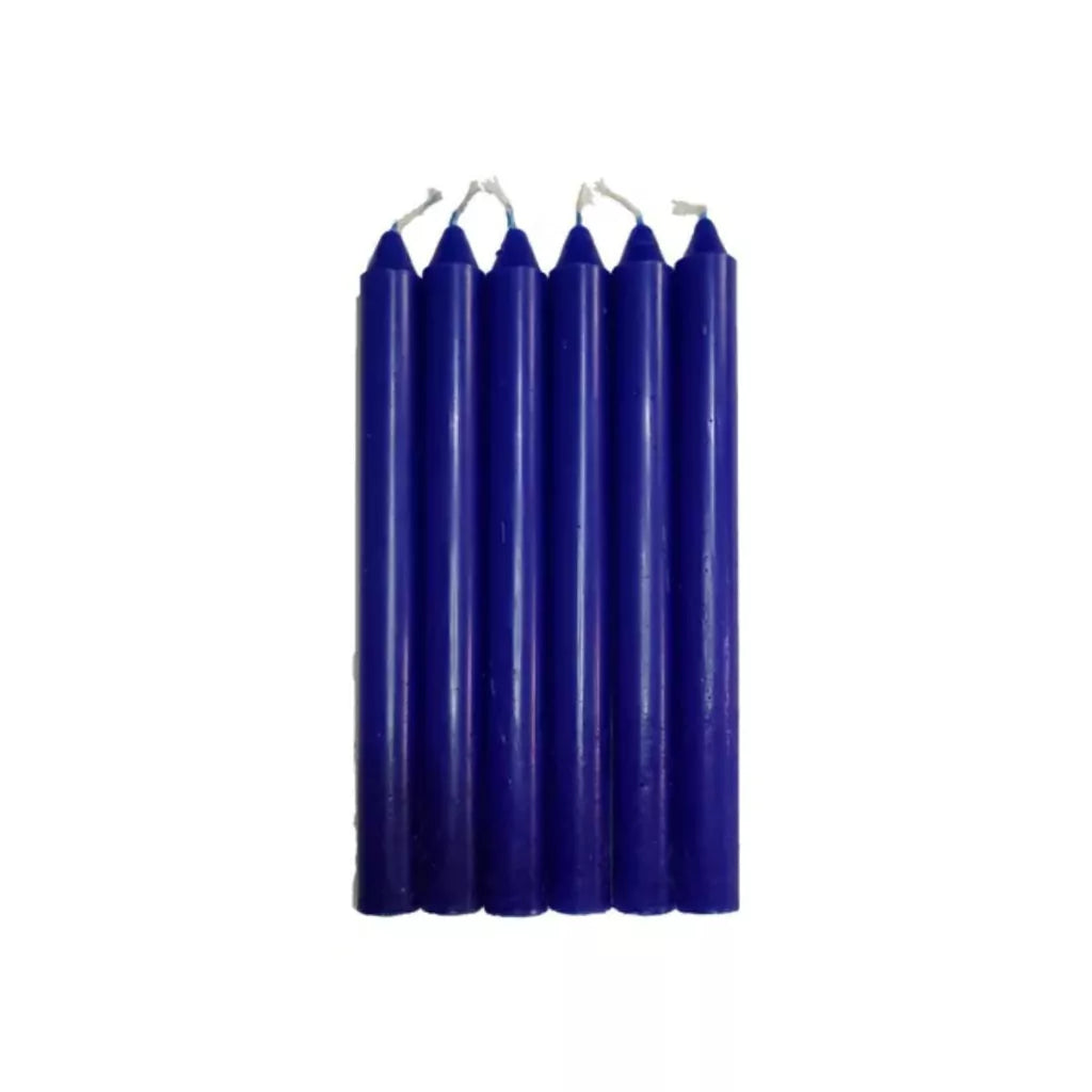 Kit Com 10 Velas Palito Tradicional Várias Cores - 18cm