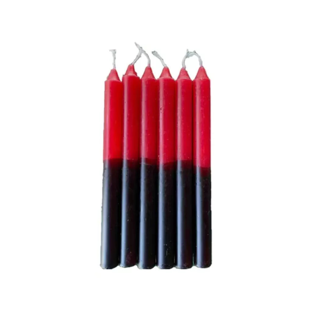 Kit Com 10 Velas Palito Tradicional Várias Cores - 18cm