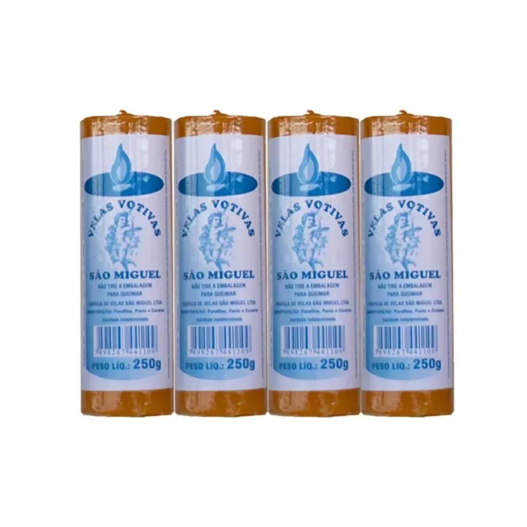 Velas 7 Dias 250gr Várias Cores - Kit Com 4 Unidades