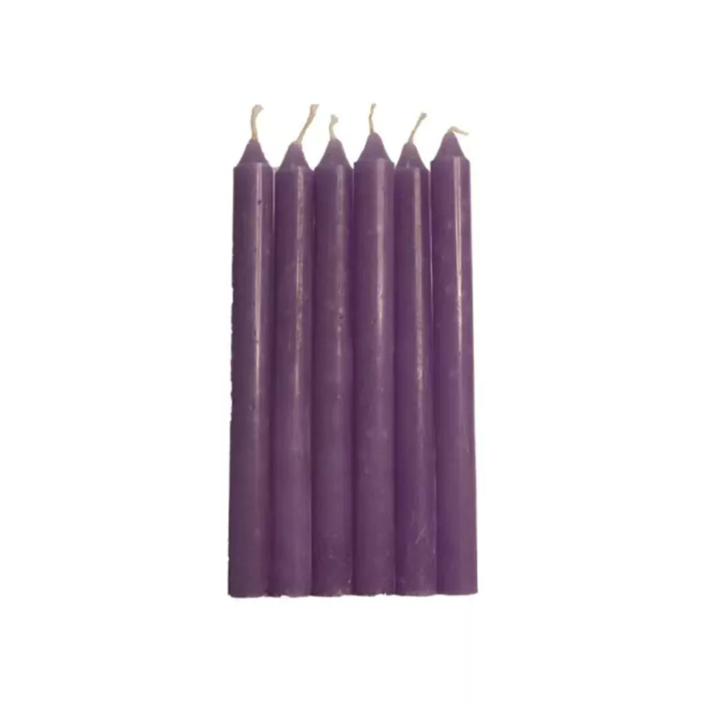 Kit Com 50 Velas Palito Parafina Pura Várias Cores - 18cm