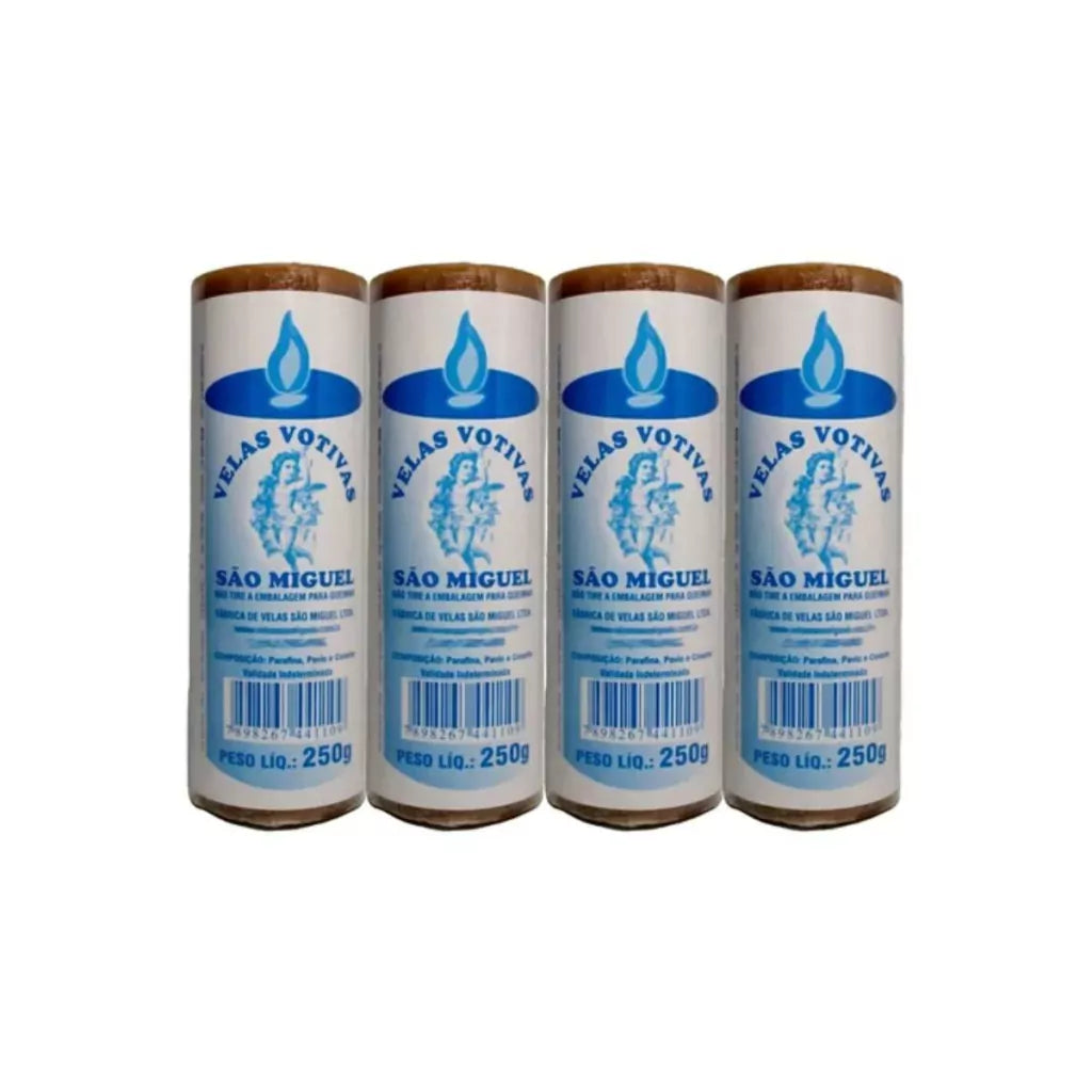 Velas 7 Dias 250gr Várias Cores - Kit Com 4 Unidades