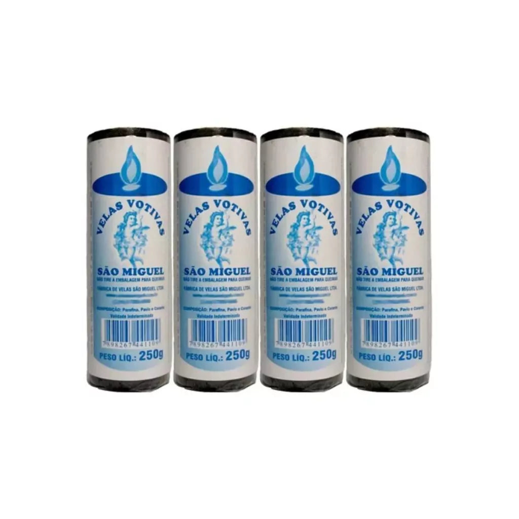 Velas 7 Dias 250gr Várias Cores - Kit Com 4 Unidades