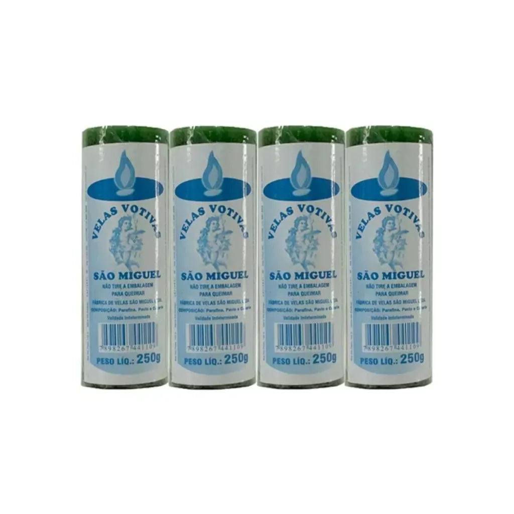 Velas 7 Dias 250gr Várias Cores - Kit Com 4 Unidades